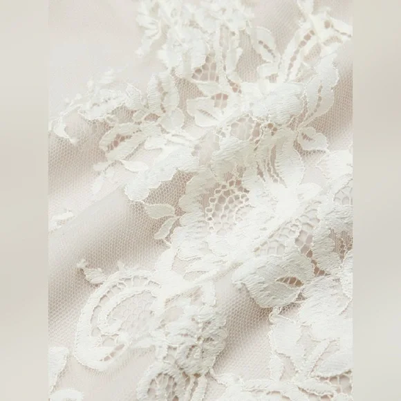 New Aritzia Wilfred Tuberose Dress Lace tiered midi dress - Picture 4 of 11